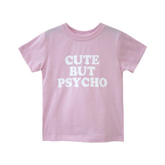 CUTE BUT PSYCHO GIRLS STANDARD TEE BABY PINK